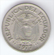 ECUADOR  50 CENTAVOS 1977 - Ecuador