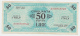 Italy 50 Lire 1943A VF+ CRISP Banknote P M20b  M20 B AMC - Ocupación Aliados Segunda Guerra Mundial