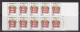 = Monaco Carnet Armoiries Stylisées 2f20 Multicolore X10 Avec Numéro 40413 Sur Marge Droite Neuf Gommé Type 1613 - Markenheftchen