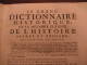 LIBRO  - DIZIONARIO - FRANCESCE - LE GRAND DICTIONNAIRE HISTORIQUE OU LE ME´LAMGE CUTIEUX DE L´HISTOIRE 1748 - Woordenboeken