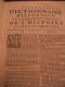 LIBRO  - DIZIONARIO - FRANCESCE - LE GRAND DICTIONNAIRE HISTORIQUE OU LE ME´LAMGE CUTIEUX DE L´HISTOIRE 1747 - Dictionaries