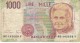Italy #114a 1000 Lire Banknote Money Currency - 1000 Lire