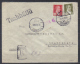 Turkey Cover To Czechoslovakia , Posted  Istanbul 13.12.19418 , Registered , Censored - Cartas & Documentos