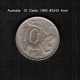 AUSTRALIA    10  CENTS  1966  (KM # 65) - 10 Cents