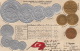 Alexandrie 5.7.1907 / Pavillons National / Oblit. B Asel 10.VII.1907. L´Egypte Carte En Relief - Alexandria