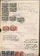 POLAND 1934 COURT FEE DOCUMENT WITH 3 X 2.50 + 2 X 80GR COURT DELIVERY BF#14, 12 + 8 X 5ZL + 2 X 1ZL COURT REVENUES - Revenue Stamps