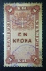 SVERIGE - REVENUE: 1 Krona Stämpel, O - FREE SHIPPING ABOVE 10 EURO - Revenue Stamps