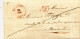 940/21 - Lettre Précurseur BEAUMONT PP 1841 Vers BRUXELLES - Signée Lebacq - Port 4 Au Verso - 1830-1849 (Belgique Indépendante)