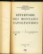 REPERTOIRE DES MONNAIES NAPOLEONIDES # JEAN DE MEY ET BERNARD POINDESSAULT # 1971 # - Literatur & Software