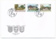 Delcampe - LIECHTENSTEIN - Année Complète 1999 Sur 14 Enveloppes FDC - Vollständige Jahrgänge