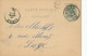 019/22 - Entier Postal Lion Couché LANDEN 1886 - Boite Rurale W - Origine WALSHOUTEM - Correo Rural
