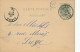 019/22 - Entier Postal Lion Couché LANDEN 1886 - Boite Rurale W - Origine WALSHOUTEM - Poste Rurale