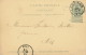 021/22 - Entier Postal Armoiries LESSINES 1895 - Boite Rurale HS - Origine OLLIGNIES - Correo Rural