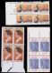 USA Scott 2143, 2145, 2146, 2147, 2159, 2204, 2224, 2235-8 Plate Blocks MNH ( - Plaatnummers