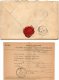 Enveloppe Avec "sceau" Postée De Trébizonde (Turquie D'Asie) En 1913 - Avec Britol Et Récépissé Postal D'un Objet - 1837-1914 Smirne