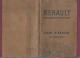 RENAULT Char D'assaut 18 Hp " Notice Descriptive Et Règlement De Manoeuvre Et D'entrtien" 1918 - 1914-18