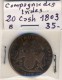 COMPAGNIE DES INDES # INDE INDIA # 1803 # 20 CASH # MADRAS - Colonies