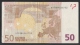 EURO - GERMANIA - 2002 - RARA BANCONOTA DA 50 EURO DUISENBERG SERIE X (P005G3) - CIRCOLATA - IN BUONE CONDIZIONI. - 50 Euro