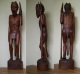 Ancien Grand Guerrier Africain Sculpture En Bois, Hauteur 94 Cm  Poids  9 Kg - Art Africain