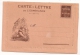 CARTE LETTRE DE L'ESPERANCE LION DE BELFORT / LETTRE VIERGE CP8589 - Lettres & Documents