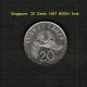 SINGAPORE    20  CENTS  1987  (KM # 53) - Singapour