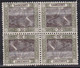 SAAR / SARRE - 1921 - YVERT N° 57d BLOC De 4 * Dont 2 TETE-BECHE - COTE = 110 + EUROS - Unused Stamps