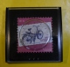 Sweden Stamp Clock Nr 10 - Women's Bicycle - 2011 - Moderne Uhren
