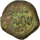 Monnaie, Phocas 602-610, Follis, Nicomédie, TB, Cuivre - Bizantine