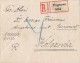 AMOUNT STAMPS ON REGISTERED COVER, OVERPRINT STAMPS FOR WIDOWS AND ORFANS, CENSORED, 1914, HUNGARY - Brieven En Documenten