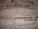 LE PETIT MARSEILLAIS-lundi 17 Août 1914-engagement Important Dans La Vallée De La Meuse-souscription - Le Petit Marseillais