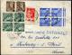 FRANCE - MERCURE - N° 404 (2) + 405 (4) + 407 ( CD DU 8/10/1939 ) + 283, OBL. BORDEAUX LE 4/4/1940, POUR FONTENAY - TB - 1938-42 Mercure