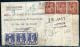 FRANCE - IRIS - N° 652 (3) + 673 (3) / LR PROVISOIRE DE MARSEILLE NATIONAL LE 5/10/1945, POUR MARSEILLE - TB - 1939-44 Iris