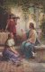 Jesus  With Mary & Martha   S-675 - Jesus