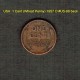 U.S.A.   1  CENT (WHEAT PENNY)  1957 D  (KM # A132) (US-98) - 1909-1958: Lincoln, Wheat Ears Reverse