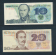 POLAND - 8 Banknoten  10 Zlotych - 10000 Zlotych - Uncirculated , Big Letter, Dispatch = 7,70 EURO (registered) - Polen