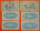 Lot De 6 Billets  Republica Espanola 1937 De 50 Centimos Et 1 Peseta Usagés Guerra Civil - Collections