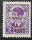 MONTENEGRO 1942 GOVERNATORATO RED OVERPRINTED SOPRASTAMPA ROSSA LIRE 12 D MNH BEN CENTRATO WELL CENTERED - Montenegro