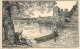 Réf : A-14-154 : Huy  Carte Illustrée Le Passeur  Bois D´A. Delstanche - Huy