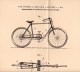 Original Patentschrift - Carl Strüder Und E. Sohn In Betzdorf A.d. Sieg ,1896, Antrieb Für Fahrräder , Fahrrad , Bicycle - Historische Dokumente