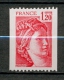 France 1981 Sabine De Gandon 1,20 F Provenant De Roulette 72 Avec Numéro Rouge MNH XX - 1977-1981 Sabina Di Gandon
