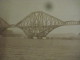 1889 :  2 Real Photo Cabinet Albumen - During Building The  FORTH  Giant Bridge, Viaduct - United Kingdom - Scotland - Trains