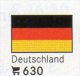 6 Flaggen-Sticker Deutschland In Farbe Pack 7€ Zur Kennzeichnung Von Alben Firma LINDNER #630 BRD Flag Of New Germany D - Albums, Binders & Pages