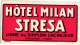 ITALY 3 Labels & 1  Visit Card Carte Visite Manufacture Turtle Naples Hotel Milano Stresa  Greif Bolzano  Terminus Mi - Advertising