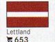 6 Flaggen-Sticker Lettland In Farbe Pack 7€ Zur Kennzeichnung Von Alben Und Sammlung Firma LINDNER #653 Flag Of LATVIJA - Alben, Binder & Blätter