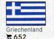 6 Flaggen-Sticker Griechenland In Farbe Pack 7€ Zur Kennzeichnung Von Alben+Sammlungen Firma LINDNER #652 Flag Of GREECE - Alben, Binder & Blätter