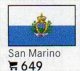 6 Flaggen-Sticker San Marino In Farbe Pack 7€ Zur Kennzeichnung Von Alben+Sammlungen Firma LINDNER #649 Flag Of Republik - Albums, Binders & Pages