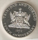 MONEDA DE PLATA DE TRINIDAD Y TOBAGO DE 5 DOLLARS DEL AÑO 1972 SIN CIRCULAR-UNCIRCULATED (COIN) SILVER-ARGENT. - Trinité & Tobago