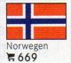 6 Flaggen-Sticker Norwegen In Farbe Pack 7€ Zur Kennzeichnung Von Alben Und Sammlungen Firma LINDNER #669 Flag Of NORGE - Álbumes, Forros Y Hojas