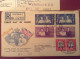 South Africa, 1947 FDCs (x2) - The First Visit Of The Royal Family To South Africa - Blocks & Kleinbögen