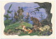 USSR Russia Stationery Card 1962 Mushrooms Forest Moon Fox Bear Wolf Pilze Wald Mond Fuchs Bär °PK0101 MNH - Pilze